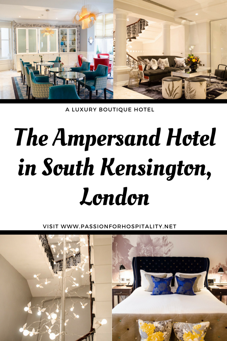 The Ampersand Hotel is a small boutique hotel located in South Kensington, London