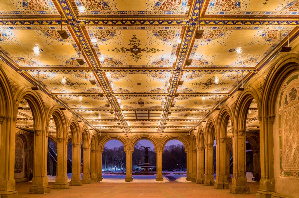 NYC - Central Park: Bethesda Terrace, In their master plan …